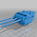 1-100 Colonial Battleship Turret Fortress Mount 3D model