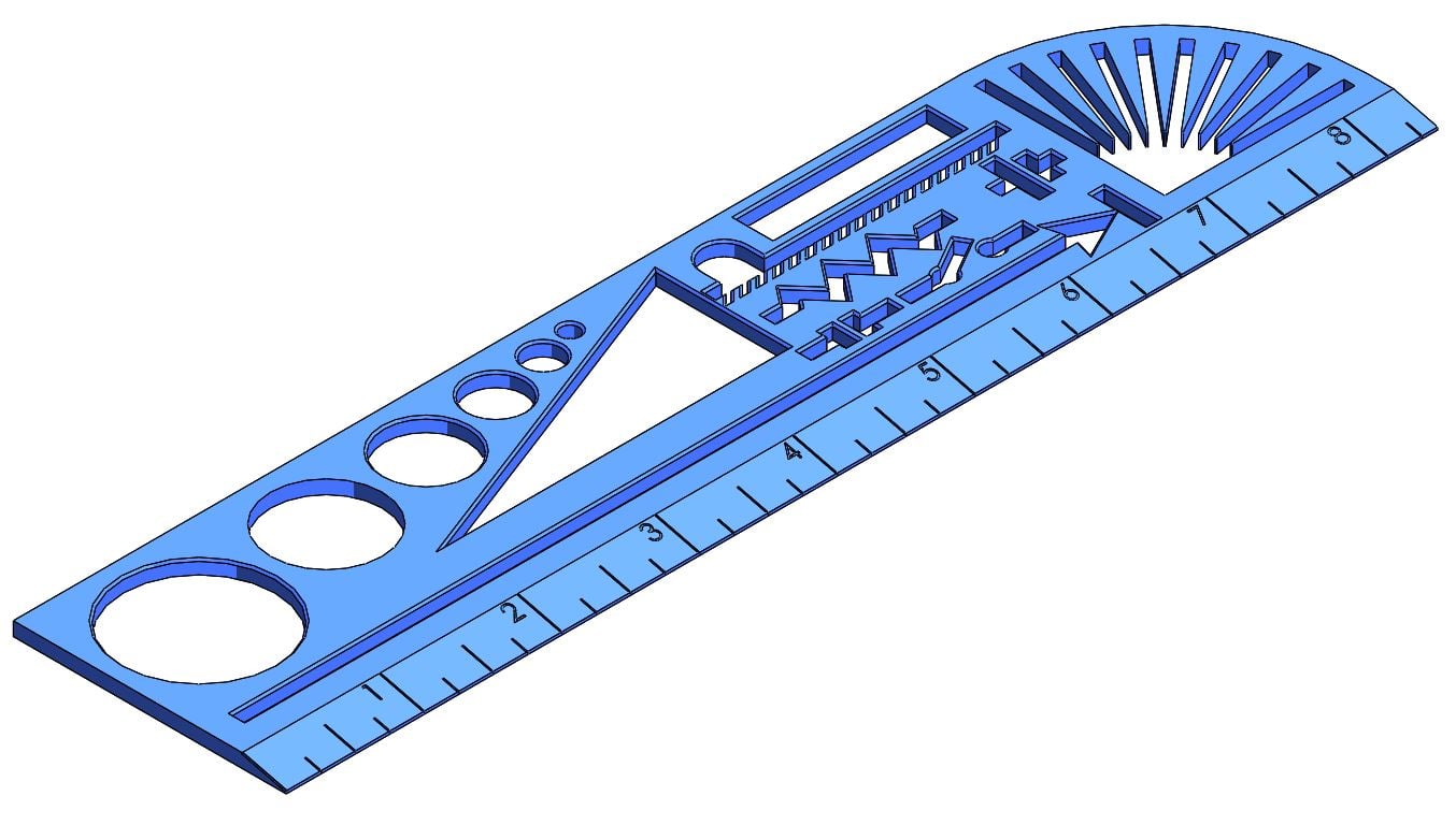 Engineering Stencil Ruler