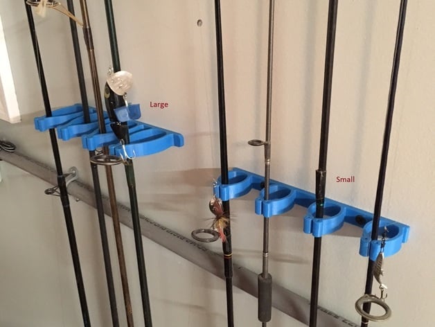 Fishing rod holder / rack by BrookTrout - Thingiverse