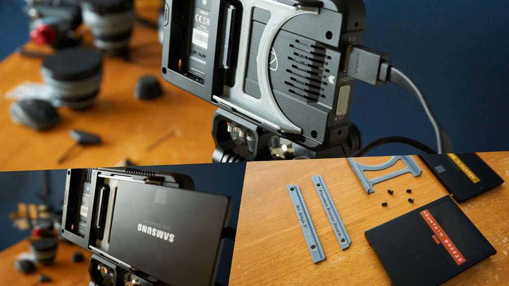 SSD adapter for Atomos Ninja V -  Making with 3D printing & modeling