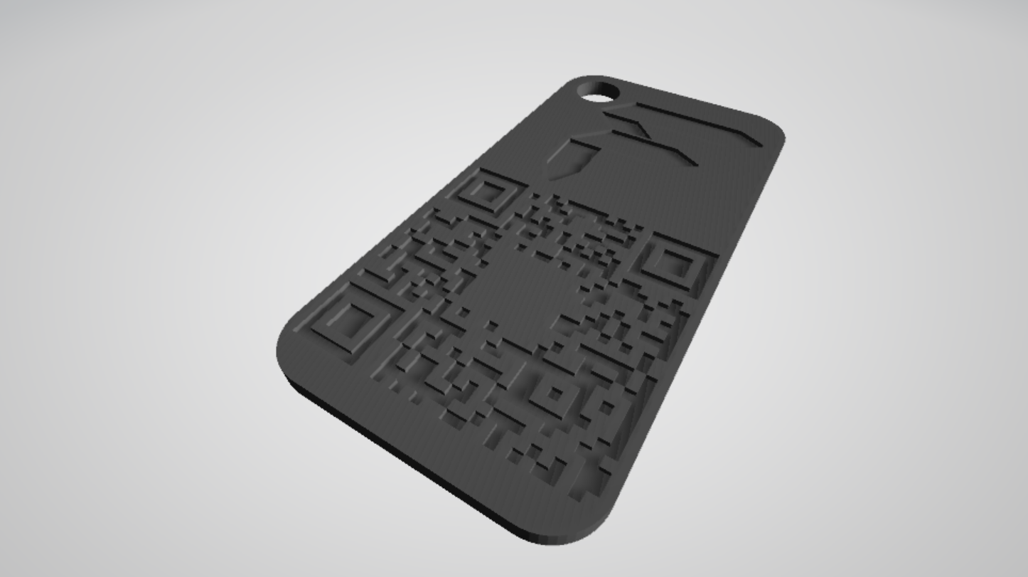 FF QR Code Keychain