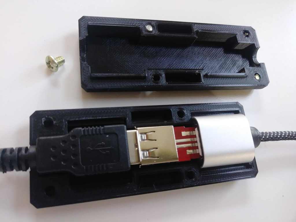 Pi-KVM USB Power Blocker Case