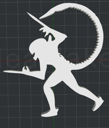 Alien 2D Wall Art V2