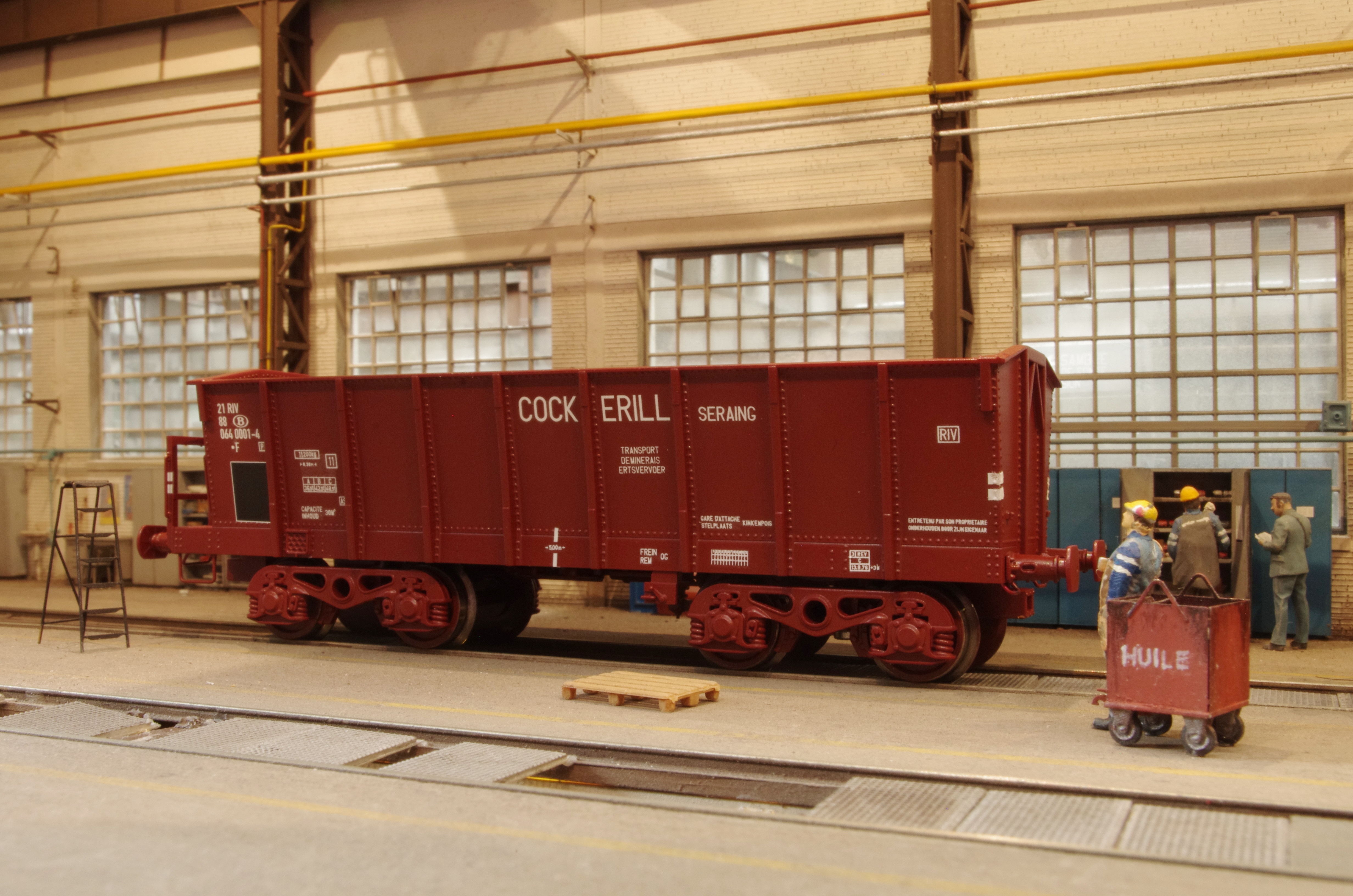 cockerill seraing riveted ore car H0