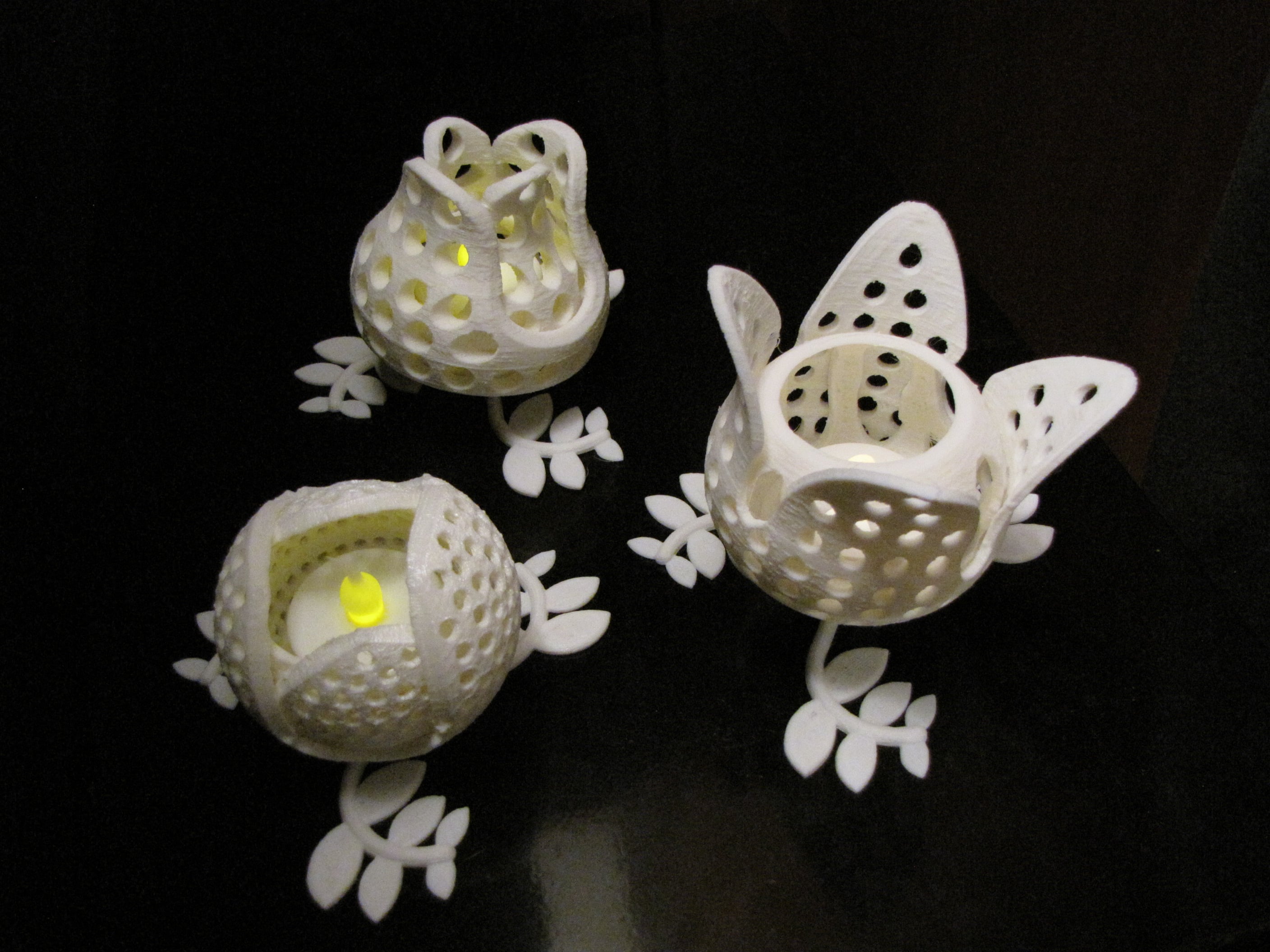 the morning flower - a third object of the " rotating  flowers - a small lights collection "