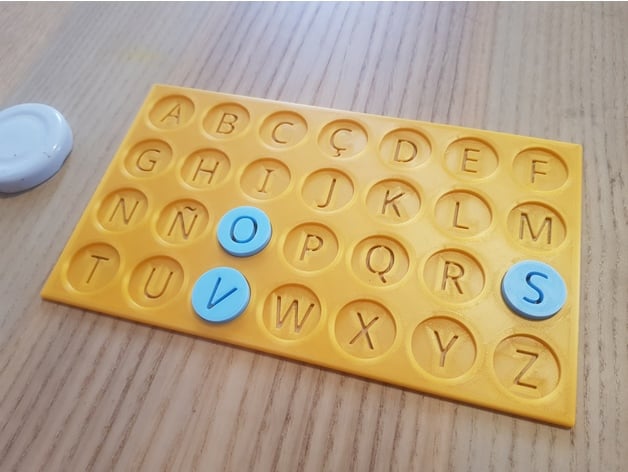 Round Coin Alphabet Plus N And C By Estemon Thingiverse