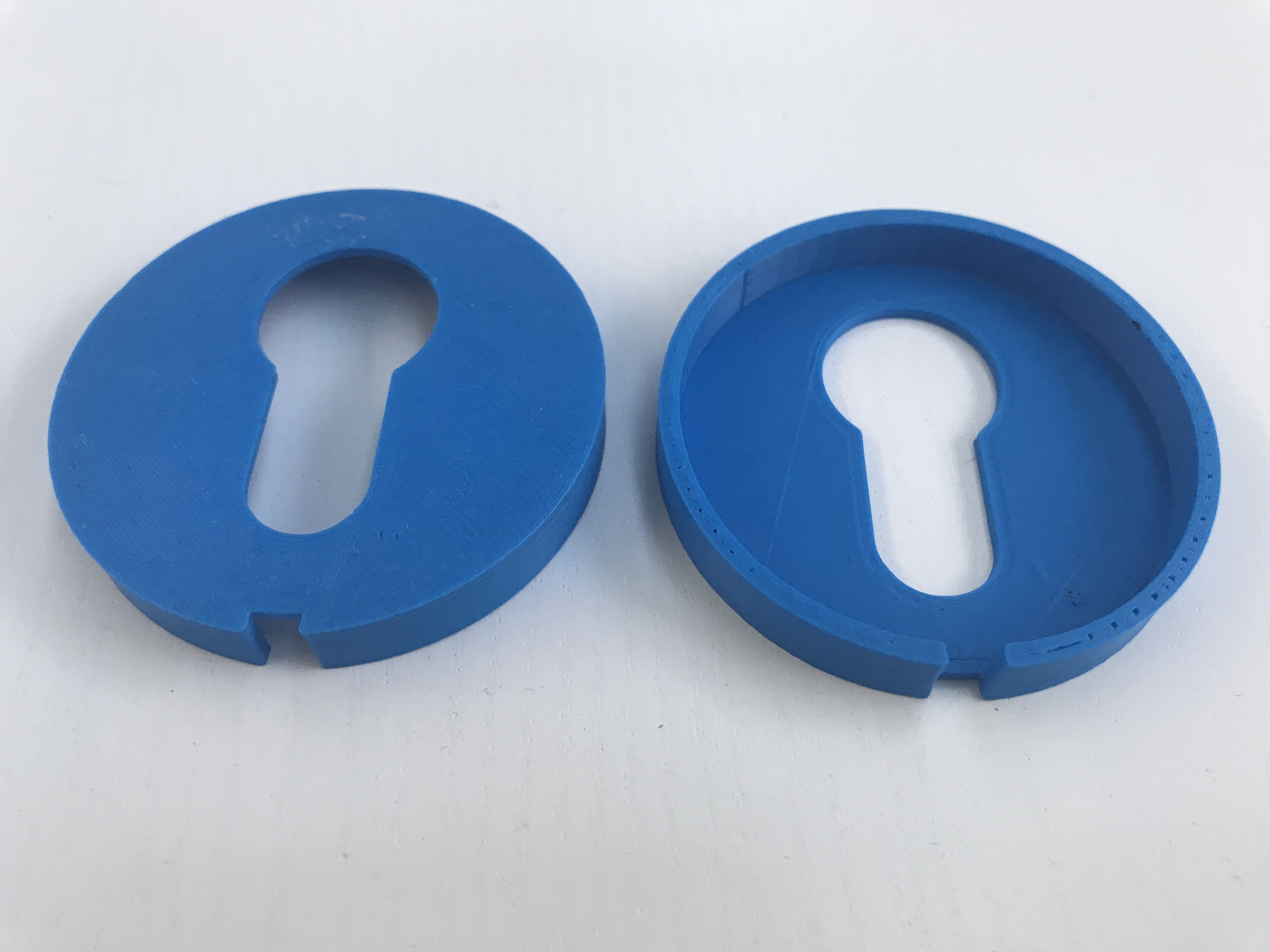 Round lock plate