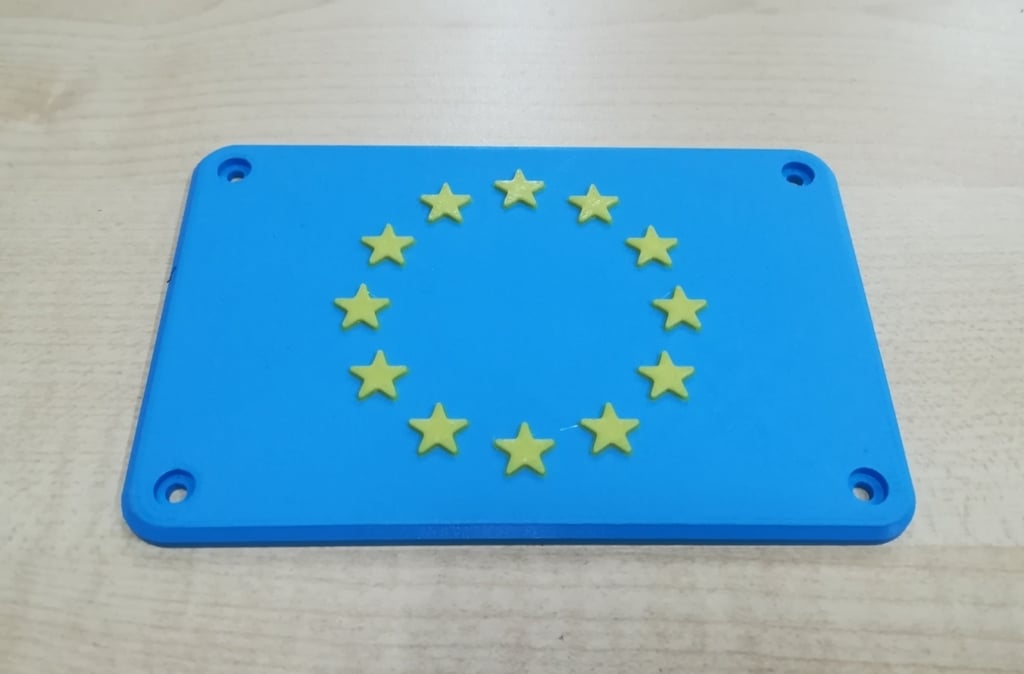 European Union flag plate