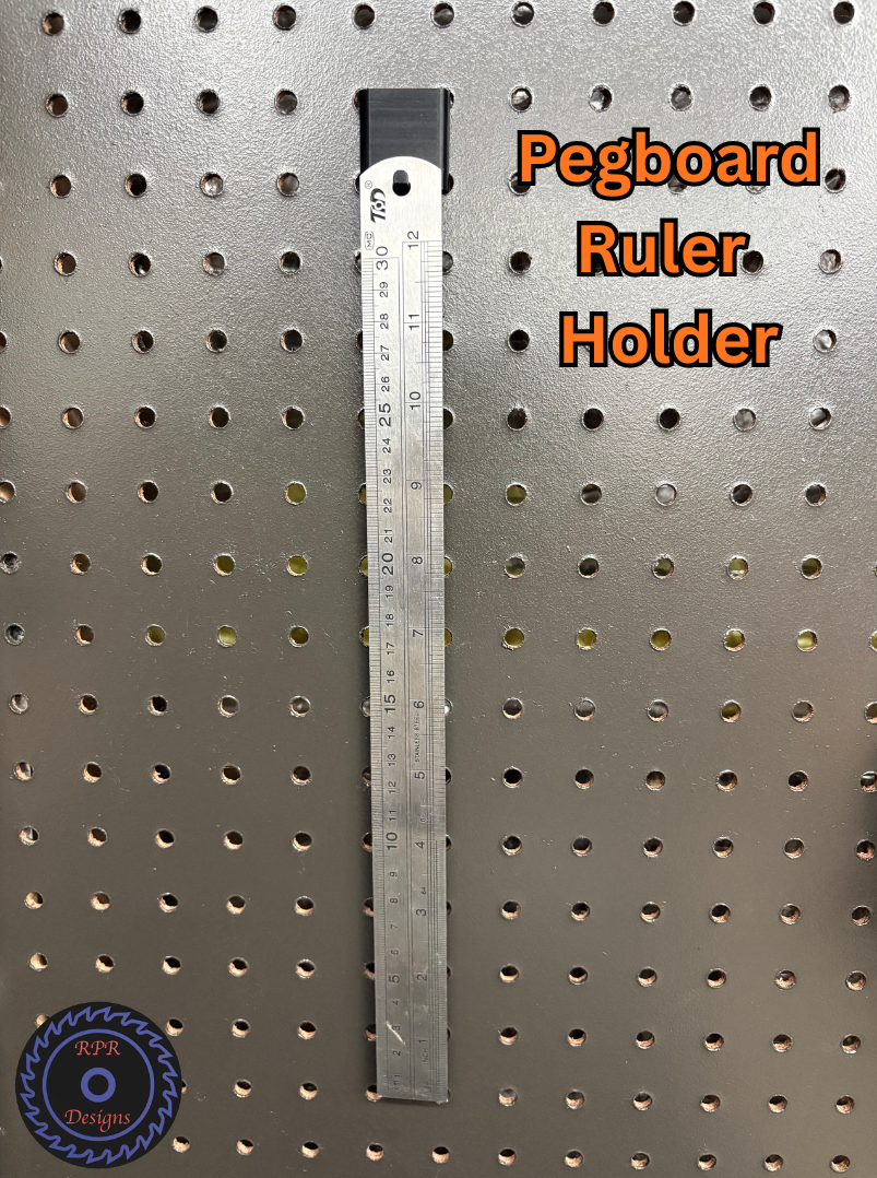 Pegboard Ruler Holder
