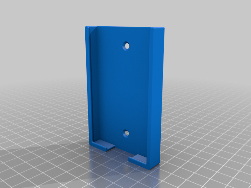 Remote Holder without octagonal hole, easier to print
