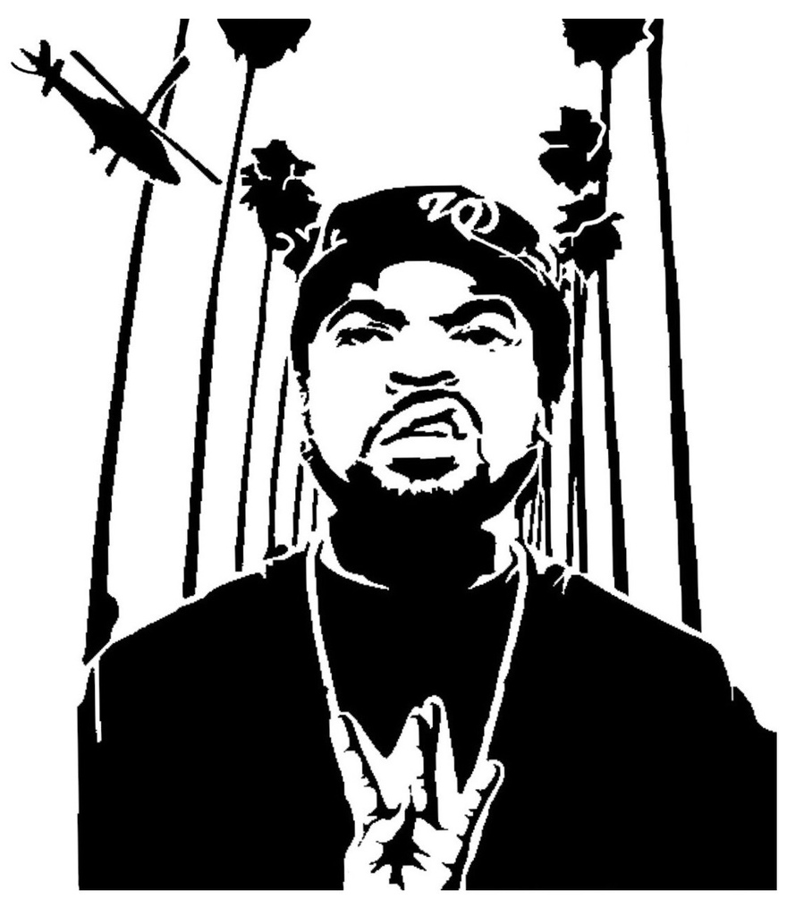 Ice Cube stencil