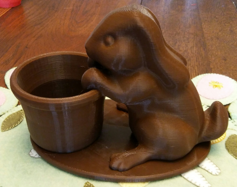Easter or Year of the Rabbit Bunny Planter