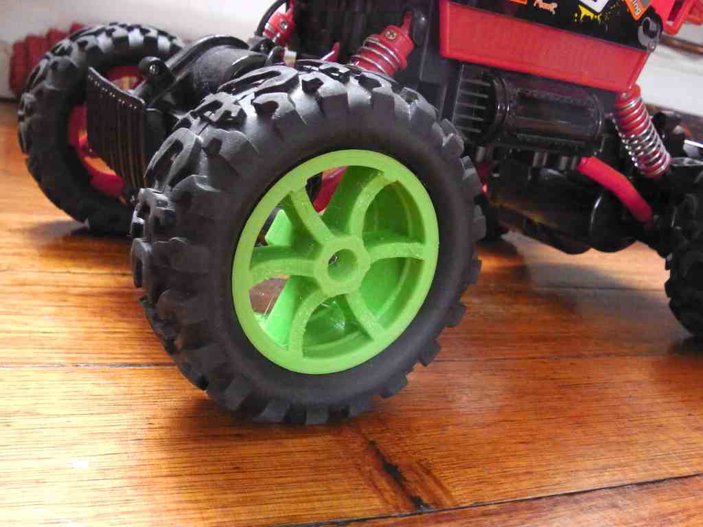 RC 4WD Model Wheel Replacement Openscad 62mm Outer Diameter