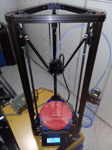 ANYCUBIC Kossel Delta Heated Bed Mount and Glass Holder (or similar models with 220mm heated bed - 200mm glass)
