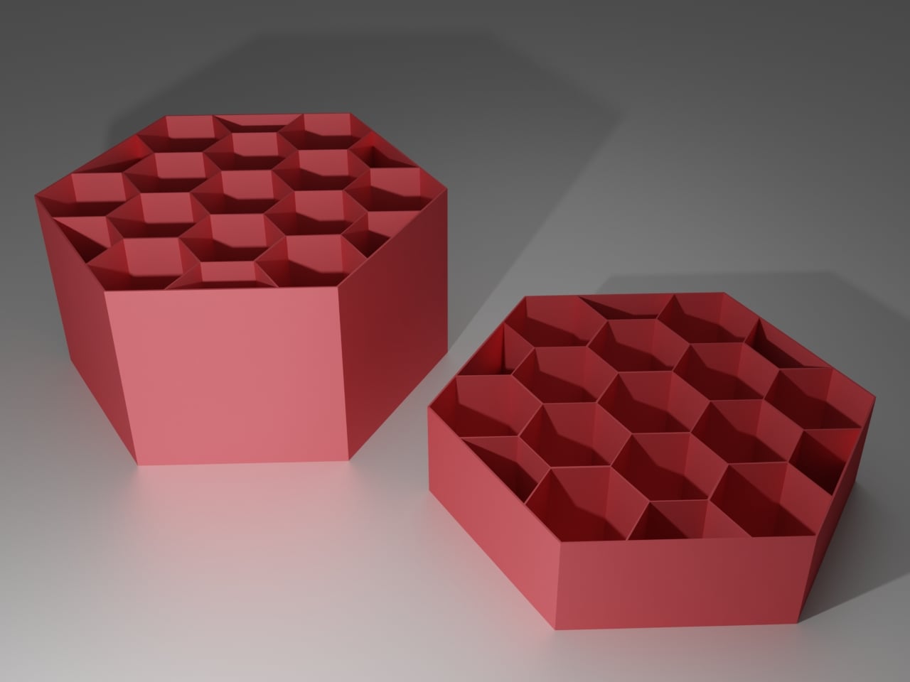Hexagonal planting tray