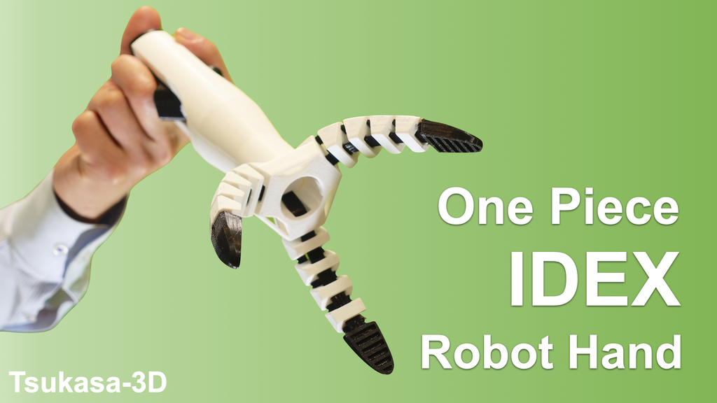 IDEX one-piece robot hand