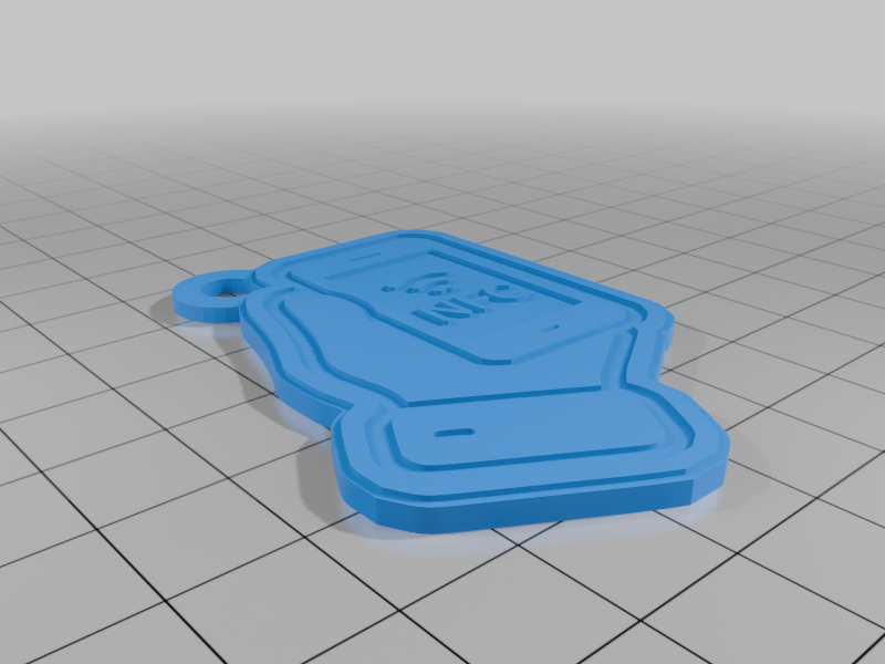 [NFC] Keychain - NFC Logo Hand