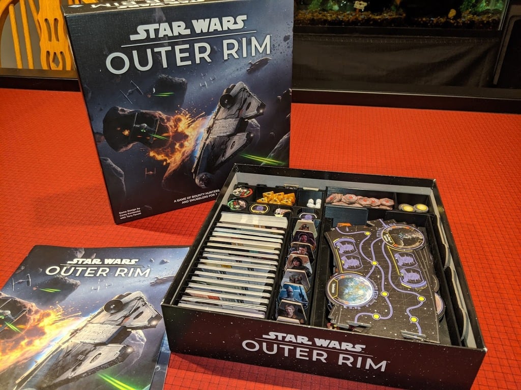 Star Wars Outer Rim Board Game Box Insert Organizer