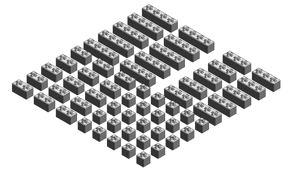 60 pc Lock-Block Set in N-Scale