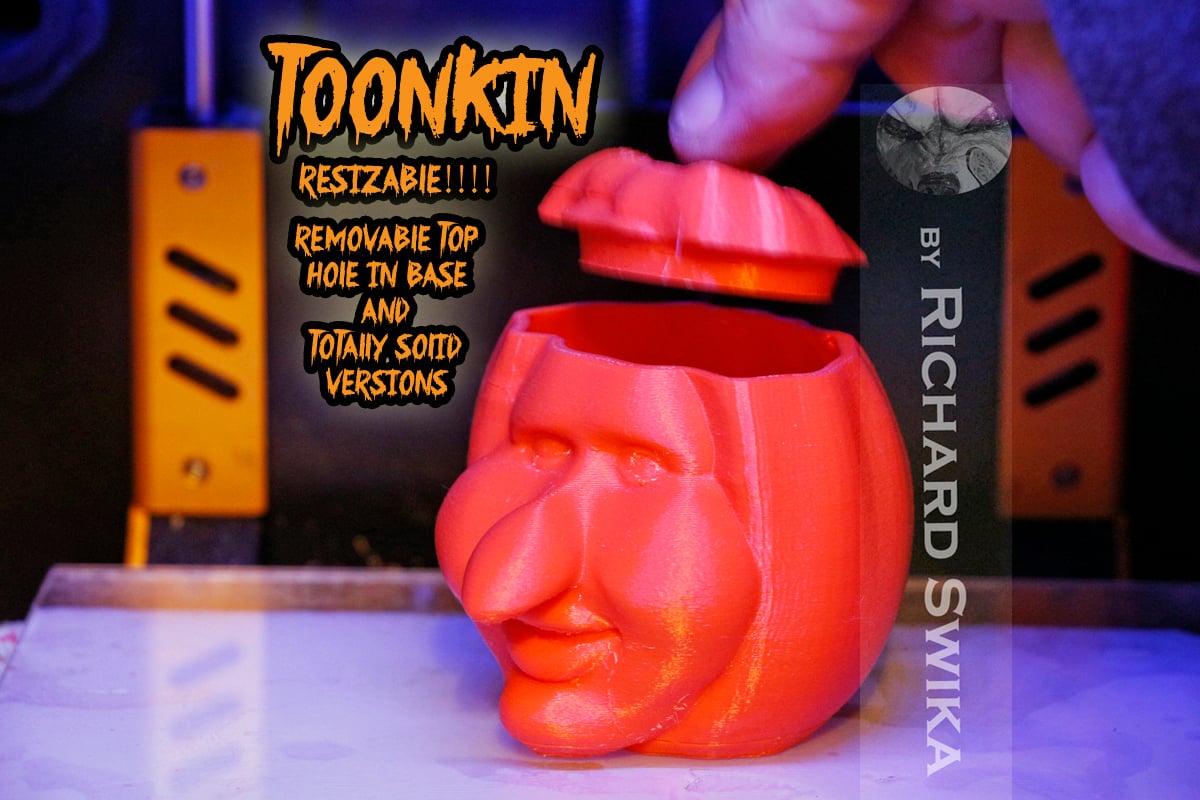 Toonkin 3D Sculpted Halloween Pumpkin Decoration