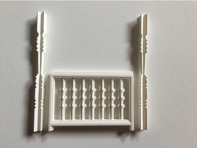FICHIER pour imprimante 3D : porte - fenetre- volet Featured_preview_PORCH_RAILING_AND_COLUMNS