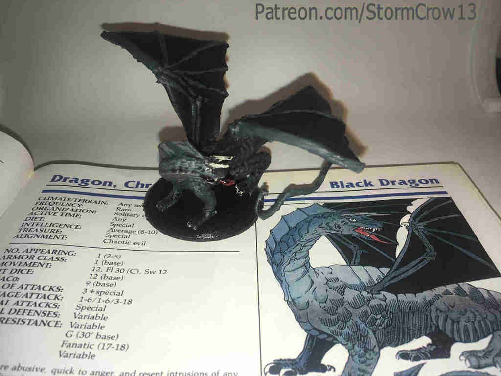 1st/2nd Ed AD&D Black Dragon