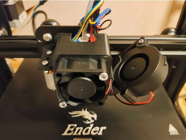 Ender 3 V2 Fan for 5015 Part Cooling Fan with BLTouch by whistleblower - Thingiverse