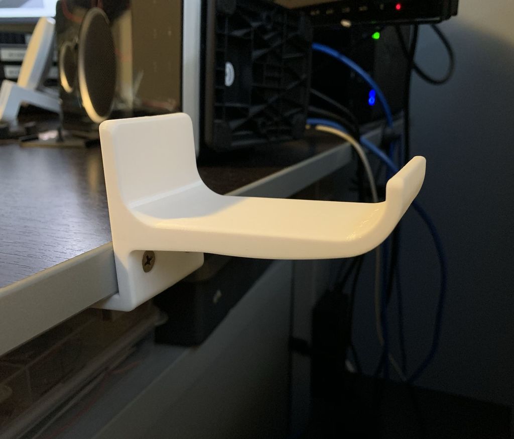Desk Edge Headphone Hook