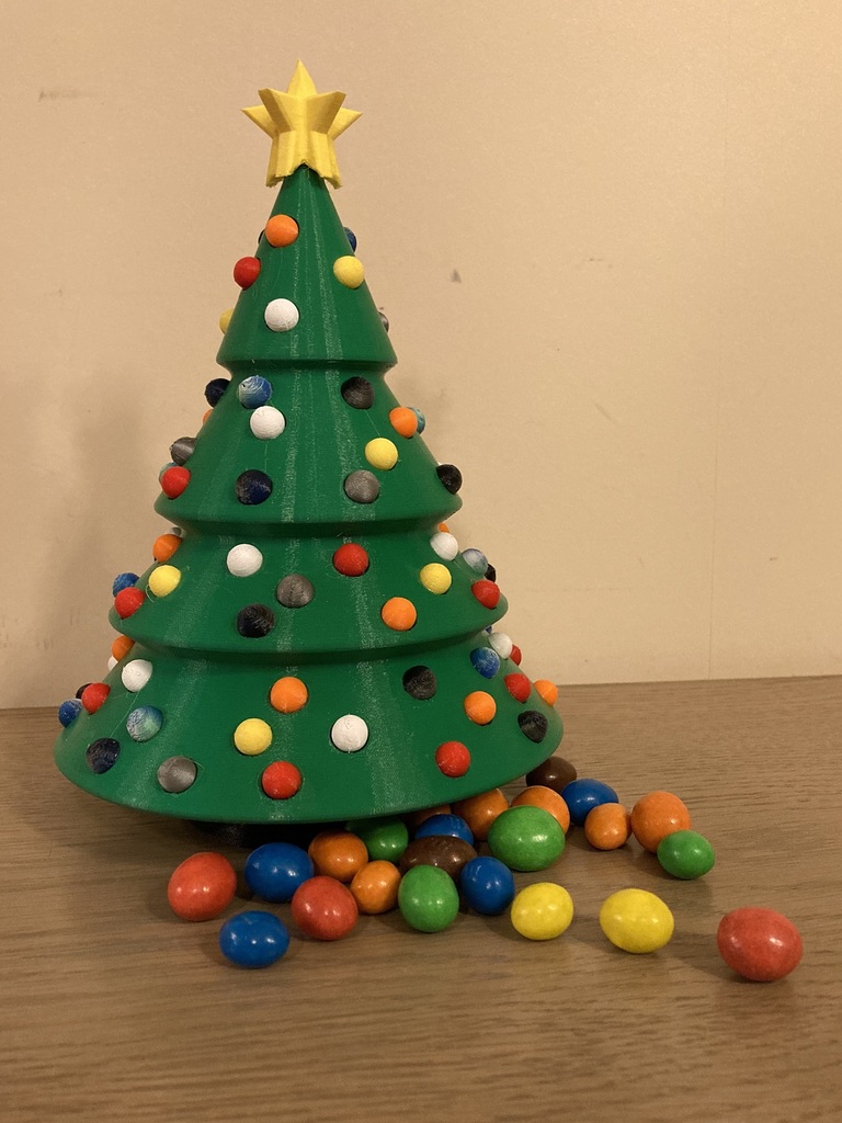 3-in-1 Colorful Christmas Tree Candy Dispenser