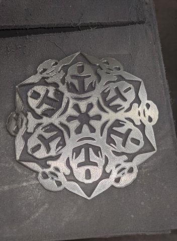 The Mandalorian and The Child (AKA Baby Yoda AKA Grogu) Snowflake Ornament