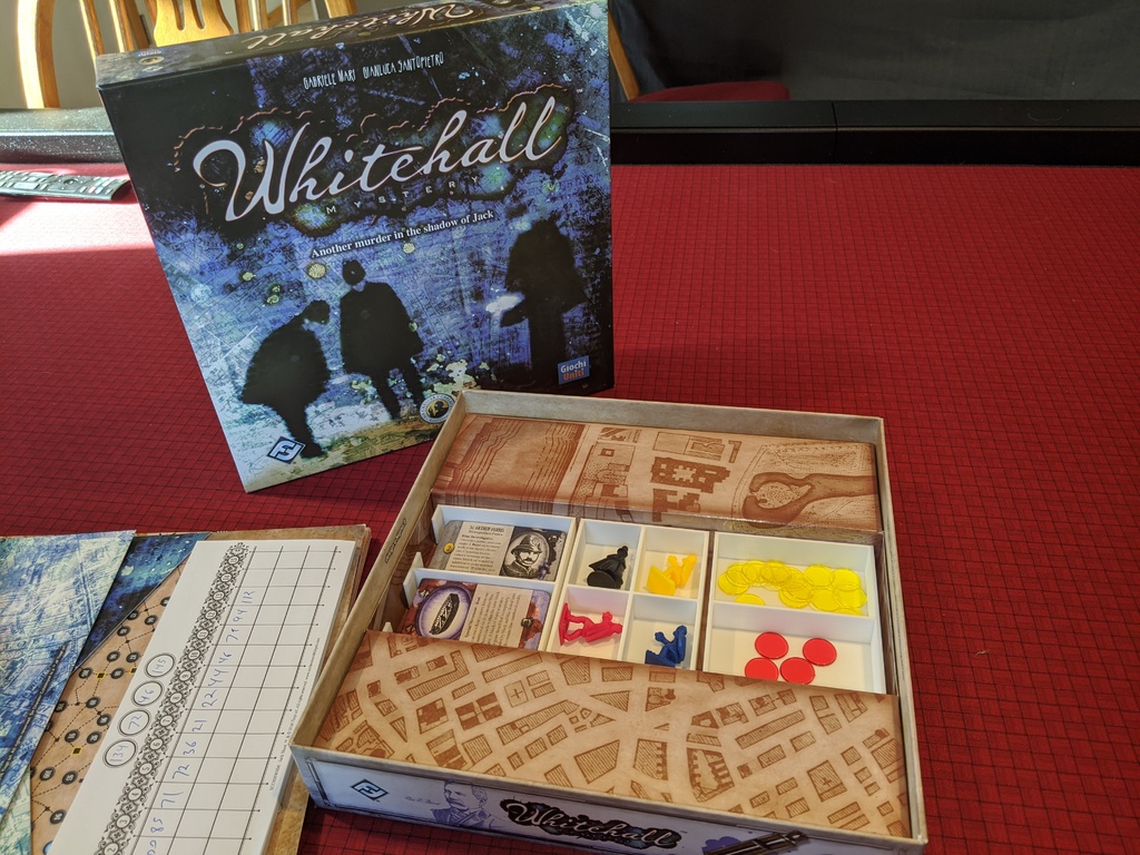 Whitehall Mystery Board Game Box Insert Organizer