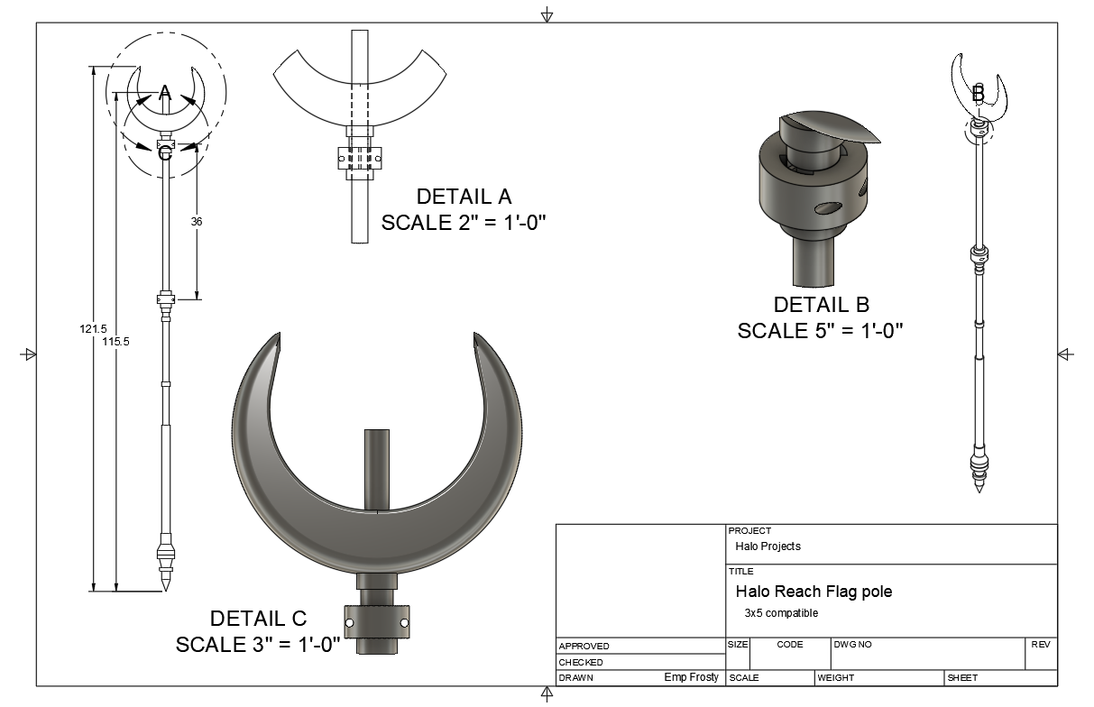 Halo Reach Flag Pole
