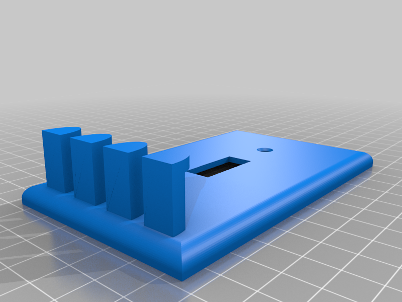 Single lightswitch plate with key hooks
