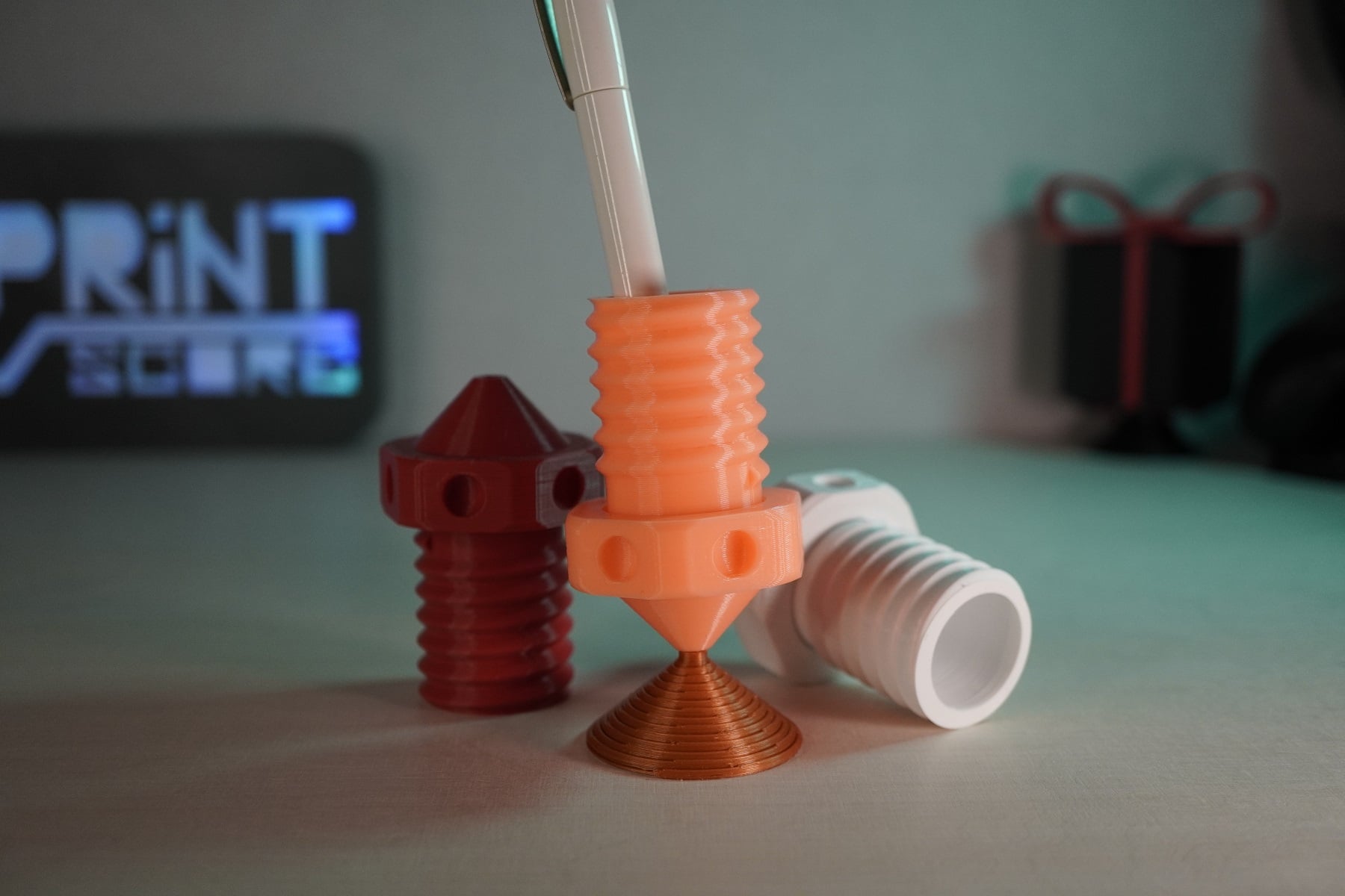 Nozzle pen holder