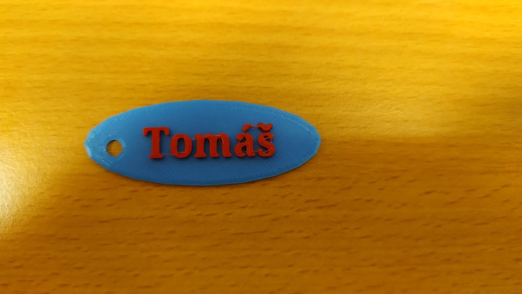 Keychain with name Tomáš 