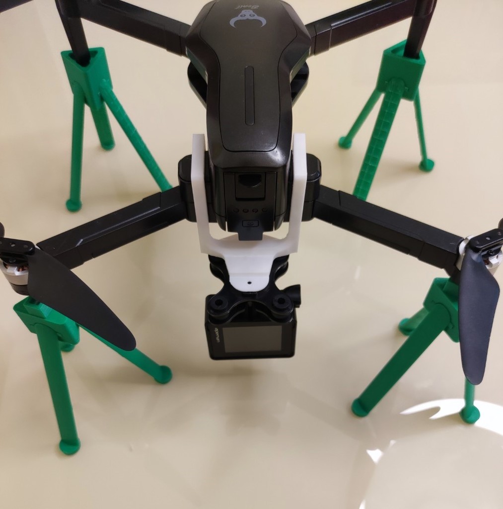Soporte cámara dron 2.0 + gimbal / holder drone camera 2.0 (generic / sg906 pro)