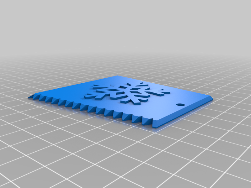 Ice Scraper Keychain Snowflake Remix