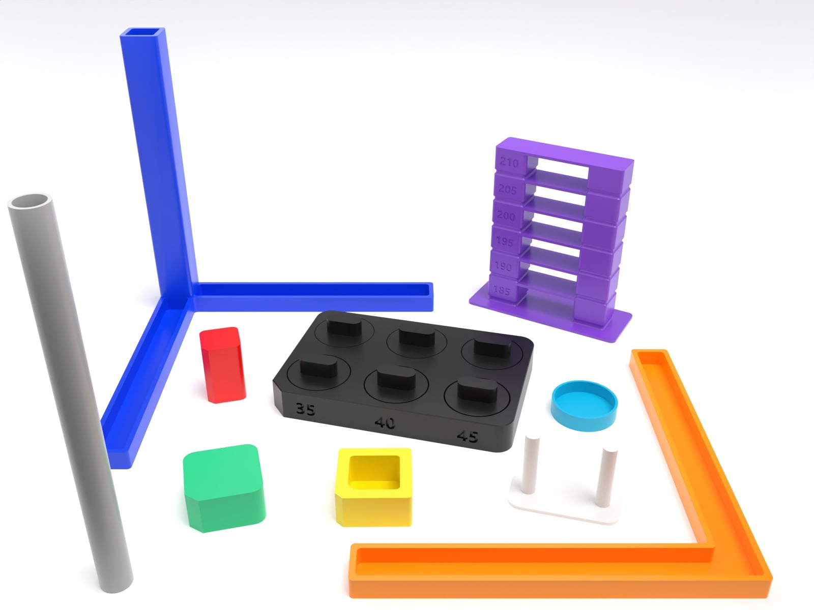 Caliset, a material saving calibration kit