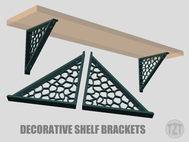 Decorative Shelf Bracket (Left and Right set)