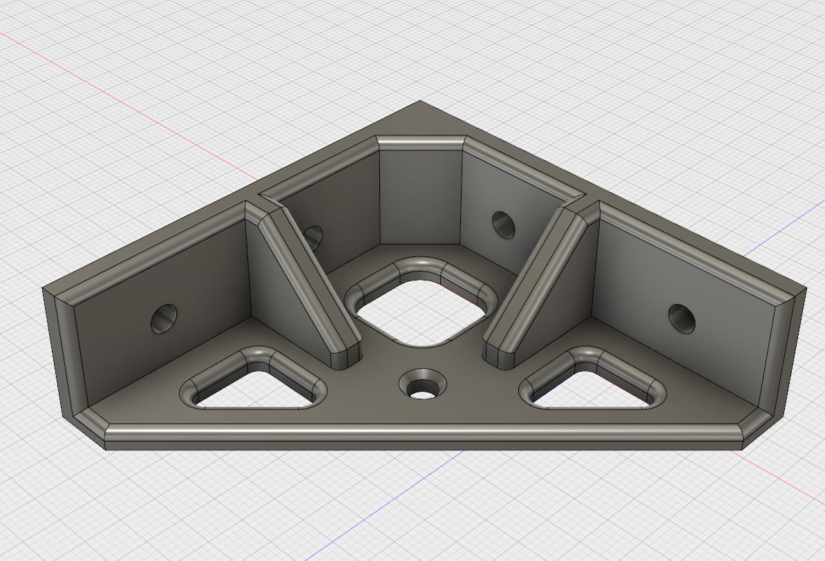 Simple Corner Bracket for 2020 Aluminum Profile