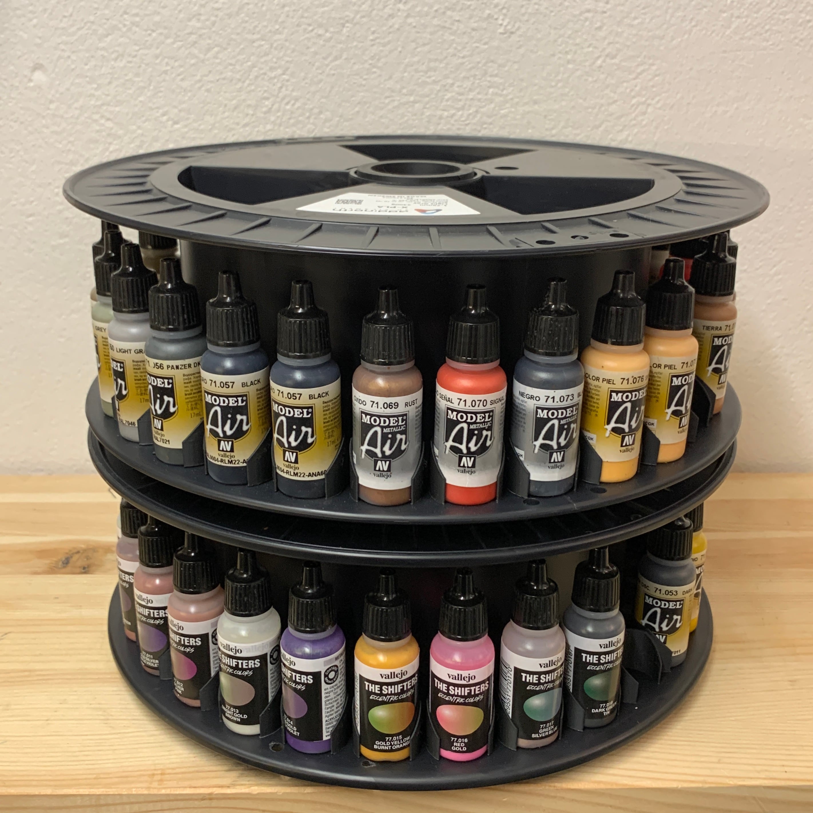 Stackable Filament Spool paint organizer