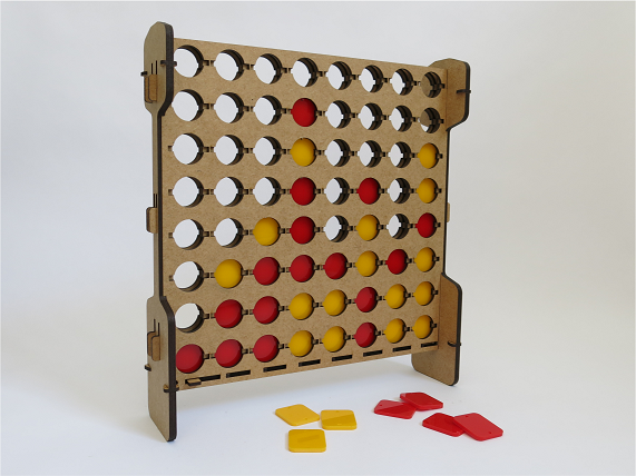 OpenConnectLine - Board Game - Laser Cut (Connect Four, Lig4, Reversi, Othello) 
