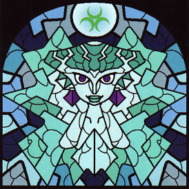Lithophane Vitrail Zelda Ruto stained glass