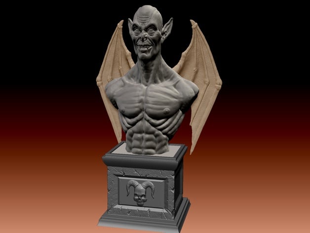 Halloween Demon Bust