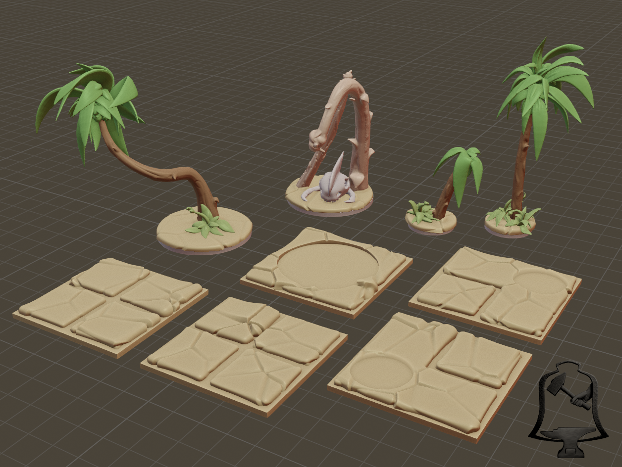 Desert Terrain Tile Set