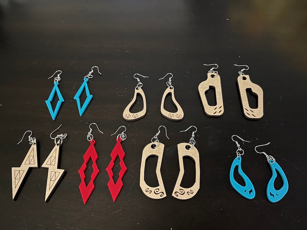 Laser Cut Earring Set