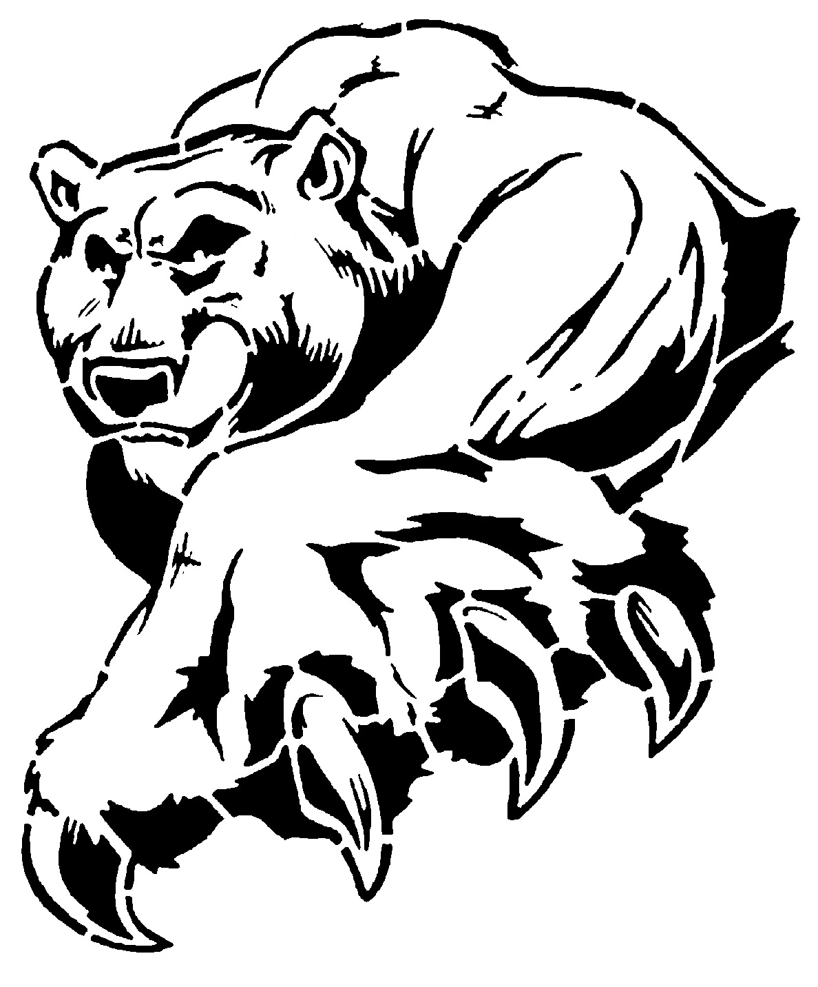 Bear stencil