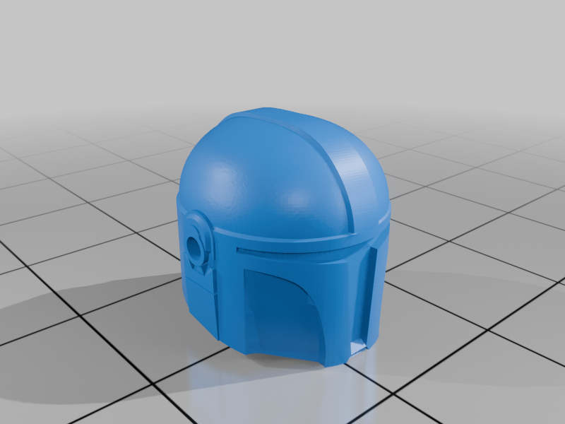 Mandalorian Lego compatible Helmet w/ Attachment Hole