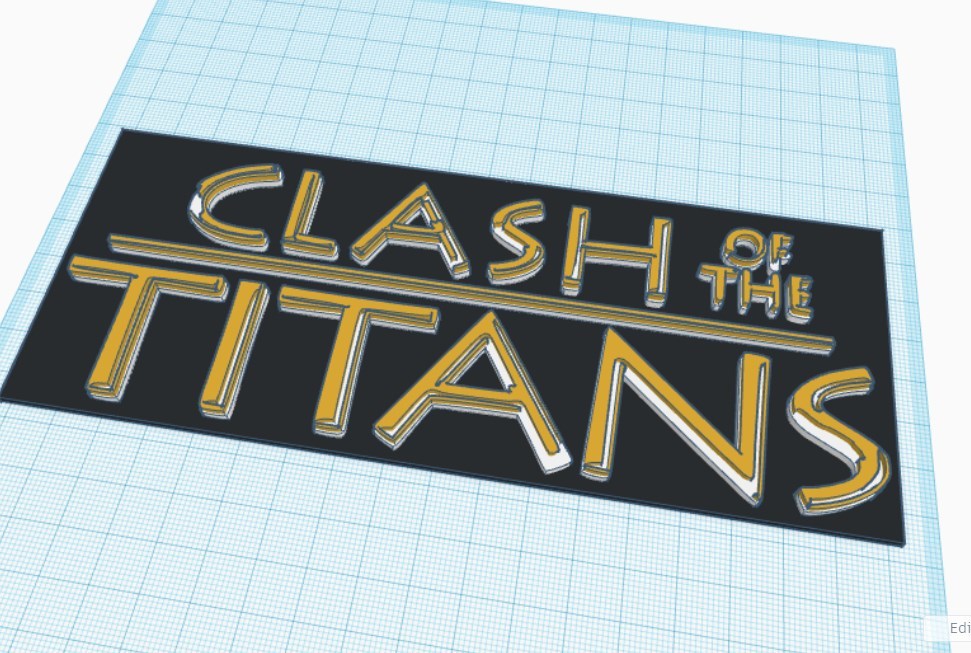 Clash of the titans Marquee Wall Art
