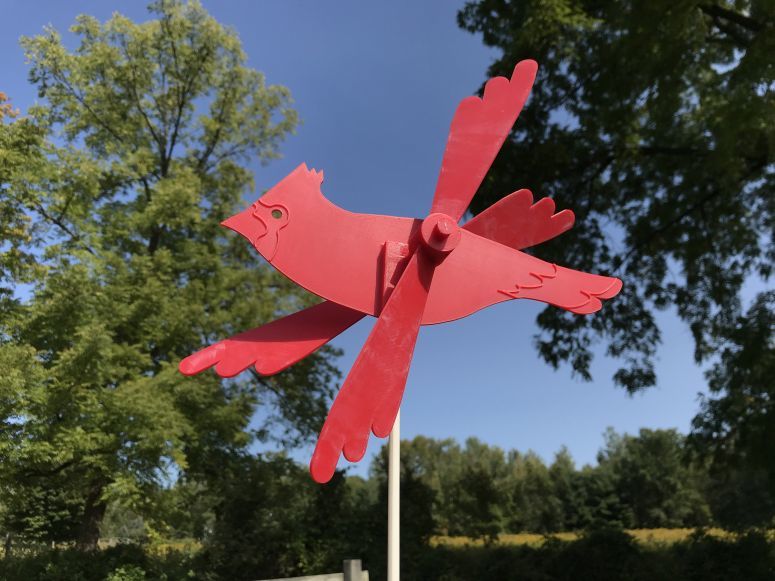 Cardinal Wind Spinner Toy
